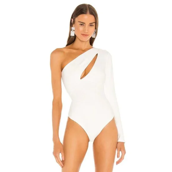 NBD Aaliyah Bodysuit White Women's Size Small - Picture 2 of 12